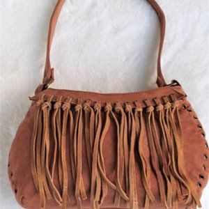 Suede Fringe Purse